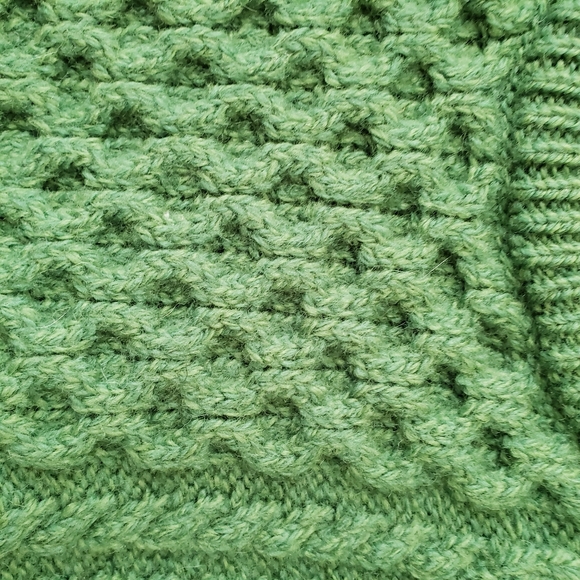Original Aran Co. Green Merino Wool Sweater - Picture 10 of 14